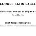 PPLR_HIDDEN_PRODUCT Reorder Previous Label Design - SATIN