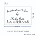 PPLR_HIDDEN_PRODUCT Double Heart Border (2"x3" Cotton - 12 labels/set)