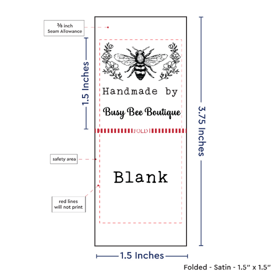 PPLR_HIDDEN_PRODUCT Floral Bee (1.5" wide - Satin)
