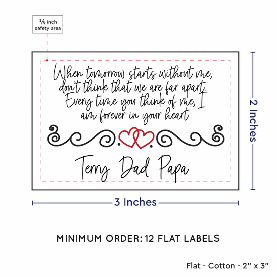 PPLR_HIDDEN_PRODUCT Double Heart Quote (2"x3" Cotton - 12 labels/set)
