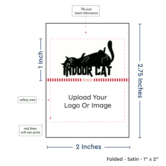 PPLR_HIDDEN_PRODUCT Print your Logo or Image on Satin Tags (2" wide - Satin)