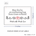 PPLR_HIDDEN_PRODUCT Double Heart Quote (2"x3" Cotton - 12 labels/set)