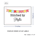 PPLR_HIDDEN_PRODUCT Colorful Banner (2"x3" Cotton - 12 labels/set)