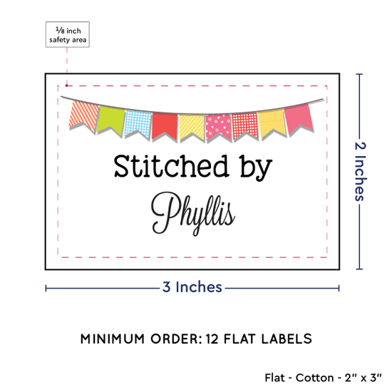 PPLR_HIDDEN_PRODUCT Colorful Banner (2"x3" Cotton - 12 labels/set)