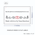 PPLR_HIDDEN_PRODUCT Double Heart Quote (2"x3" Cotton - 12 labels/set)