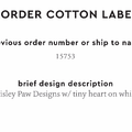 PPLR_HIDDEN_PRODUCT Reorder Previous Label Design - COTTON