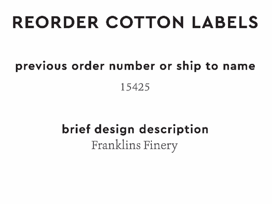 PPLR_HIDDEN_PRODUCT Reorder Previous Label Design - COTTON
