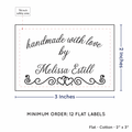 PPLR_HIDDEN_PRODUCT Double Heart Border (2"x3" Cotton - 12 labels/set)