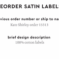 PPLR_HIDDEN_PRODUCT Reorder Previous Label Design - SATIN