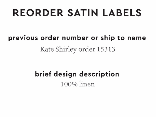 PPLR_HIDDEN_PRODUCT Reorder Previous Label Design - SATIN