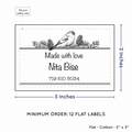 PPLR_HIDDEN_PRODUCT Winter Bird (2"x3" Cotton - 12 labels/set)