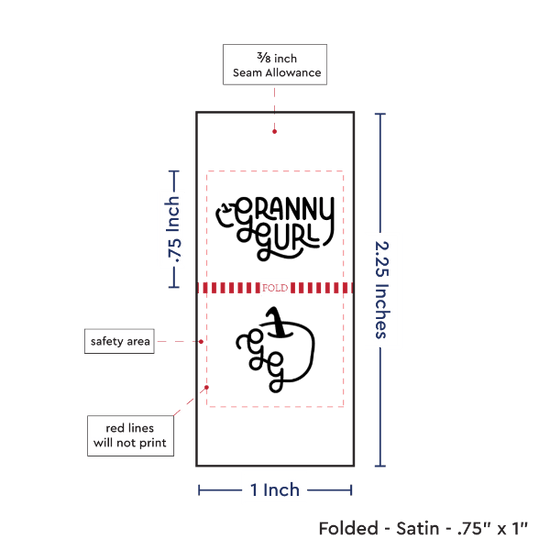 PPLR_HIDDEN_PRODUCT Print Your Logo/Image on Satin Tags (1" wide - Satin)