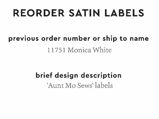 PPLR_HIDDEN_PRODUCT Reorder Previous Label Design - SATIN