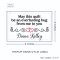 PPLR_HIDDEN_PRODUCT Double Heart Quote (2"x3" Cotton - 12 labels/set)