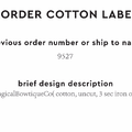 PPLR_HIDDEN_PRODUCT Reorder Previous Label Design - COTTON