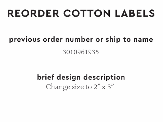 PPLR_HIDDEN_PRODUCT Reorder Previous Label Design - COTTON