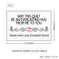 PPLR_HIDDEN_PRODUCT Double Heart Quote (2"x3" Cotton - 12 labels/set)