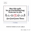 PPLR_HIDDEN_PRODUCT Double Heart Quote (2"x3" Cotton - 12 labels/set)