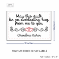 PPLR_HIDDEN_PRODUCT Double Heart Quote (2"x3" Cotton - 12 labels/set)