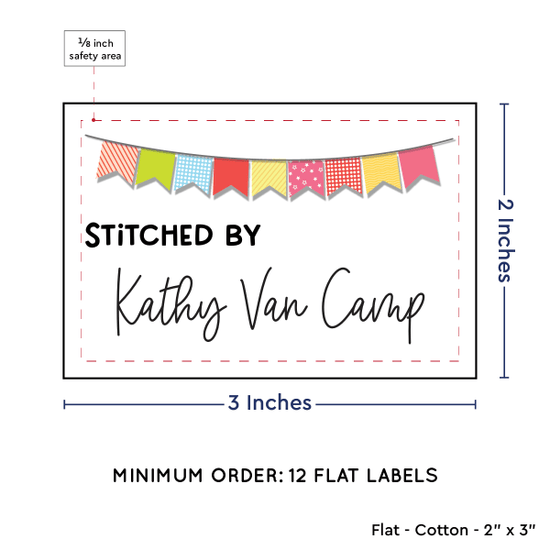 PPLR_HIDDEN_PRODUCT Colorful Banner (2"x3" Cotton - 12 labels/set)