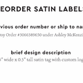 PPLR_HIDDEN_PRODUCT Reorder Previous Label Design - SATIN