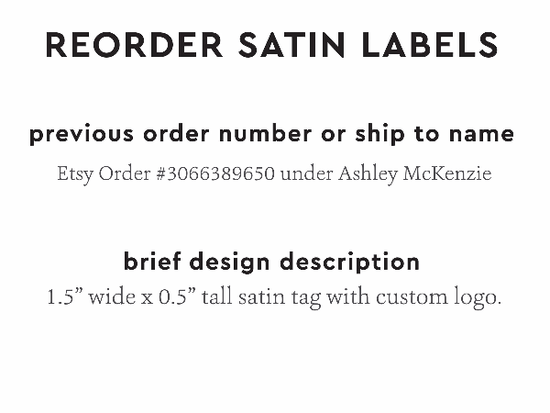 PPLR_HIDDEN_PRODUCT Reorder Previous Label Design - SATIN
