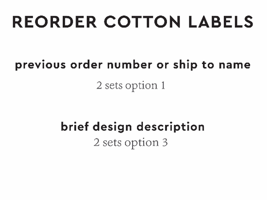 PPLR_HIDDEN_PRODUCT Reorder Previous Label Design - COTTON