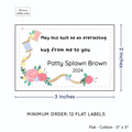 PPLR_HIDDEN_PRODUCT Thread and Flowers (2"x3" Cotton - 12 labels/set)