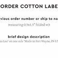 PPLR_HIDDEN_PRODUCT Reorder Previous Label Design - COTTON