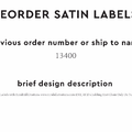 PPLR_HIDDEN_PRODUCT Reorder Previous Label Design - SATIN