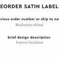 PPLR_HIDDEN_PRODUCT Reorder Previous Label Design - SATIN