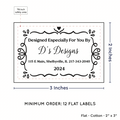 PPLR_HIDDEN_PRODUCT Swirl Accent Border (2"x3" Cotton - 12 labels/set)