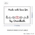 PPLR_HIDDEN_PRODUCT Double Heart Quote (2"x3" Cotton - 12 labels/set)