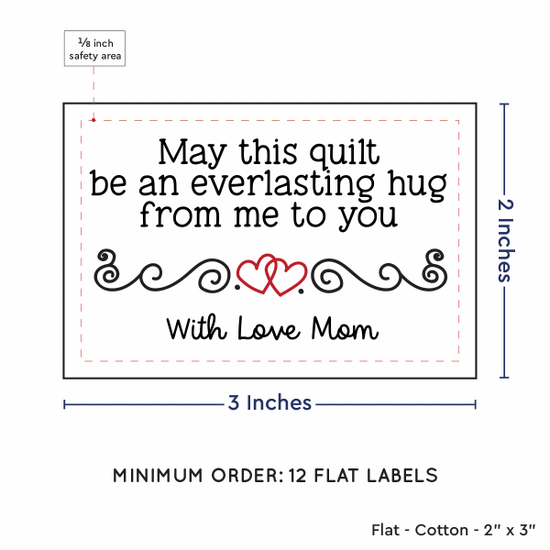 PPLR_HIDDEN_PRODUCT Double Heart Quote (2"x3" Cotton - 12 labels/set)