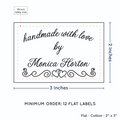 PPLR_HIDDEN_PRODUCT Double Heart Border (2"x3" Cotton - 12 labels/set)