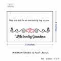 PPLR_HIDDEN_PRODUCT Double Heart Quote (2"x3" Cotton - 12 labels/set)