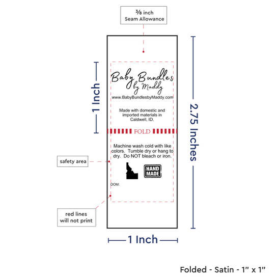 PPLR_HIDDEN_PRODUCT Print Your Logo/Image on Satin Tags (1" wide - Satin)