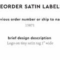 PPLR_HIDDEN_PRODUCT Reorder Previous Label Design - SATIN