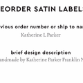 PPLR_HIDDEN_PRODUCT Reorder Previous Label Design - SATIN