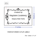 PPLR_HIDDEN_PRODUCT Swirl Accent Border (2"x3" Cotton - 12 labels/set)