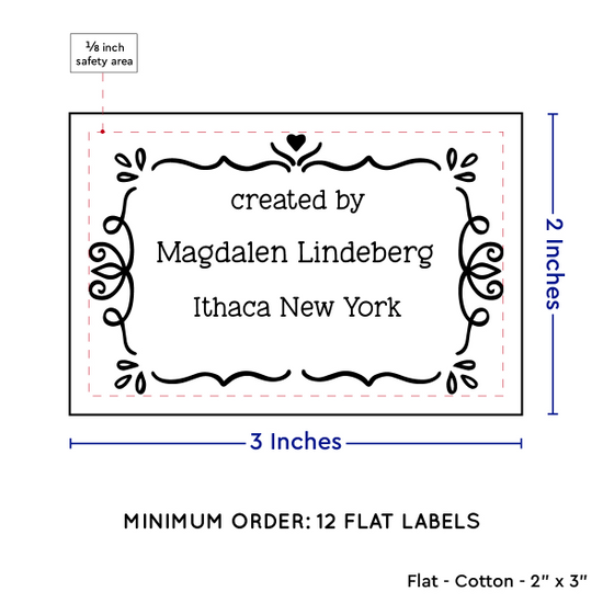 PPLR_HIDDEN_PRODUCT Swirl Accent Border (2"x3" Cotton - 12 labels/set)