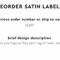 PPLR_HIDDEN_PRODUCT Reorder Previous Label Design - SATIN