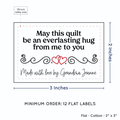 PPLR_HIDDEN_PRODUCT Double Heart Quote (2"x3" Cotton - 12 labels/set)