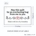 PPLR_HIDDEN_PRODUCT Double Heart Quote (2"x3" Cotton - 12 labels/set)