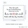 PPLR_HIDDEN_PRODUCT Double Heart Quote (2"x3" Cotton - 12 labels/set)