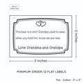 PPLR_HIDDEN_PRODUCT Frame Quote (2"x3" Cotton - 12 labels/set)