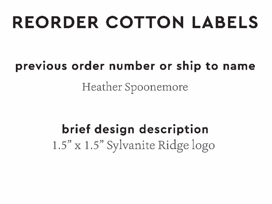 PPLR_HIDDEN_PRODUCT Reorder Previous Label Design - COTTON