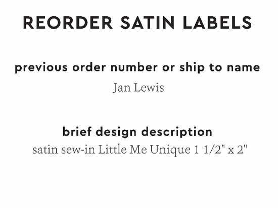PPLR_HIDDEN_PRODUCT Reorder Previous Label Design - SATIN
