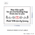 PPLR_HIDDEN_PRODUCT Double Heart Quote (2"x3" Cotton - 12 labels/set)