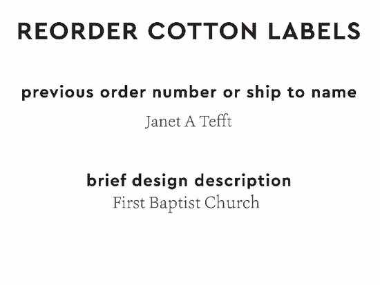 PPLR_HIDDEN_PRODUCT Reorder Previous Label Design - COTTON